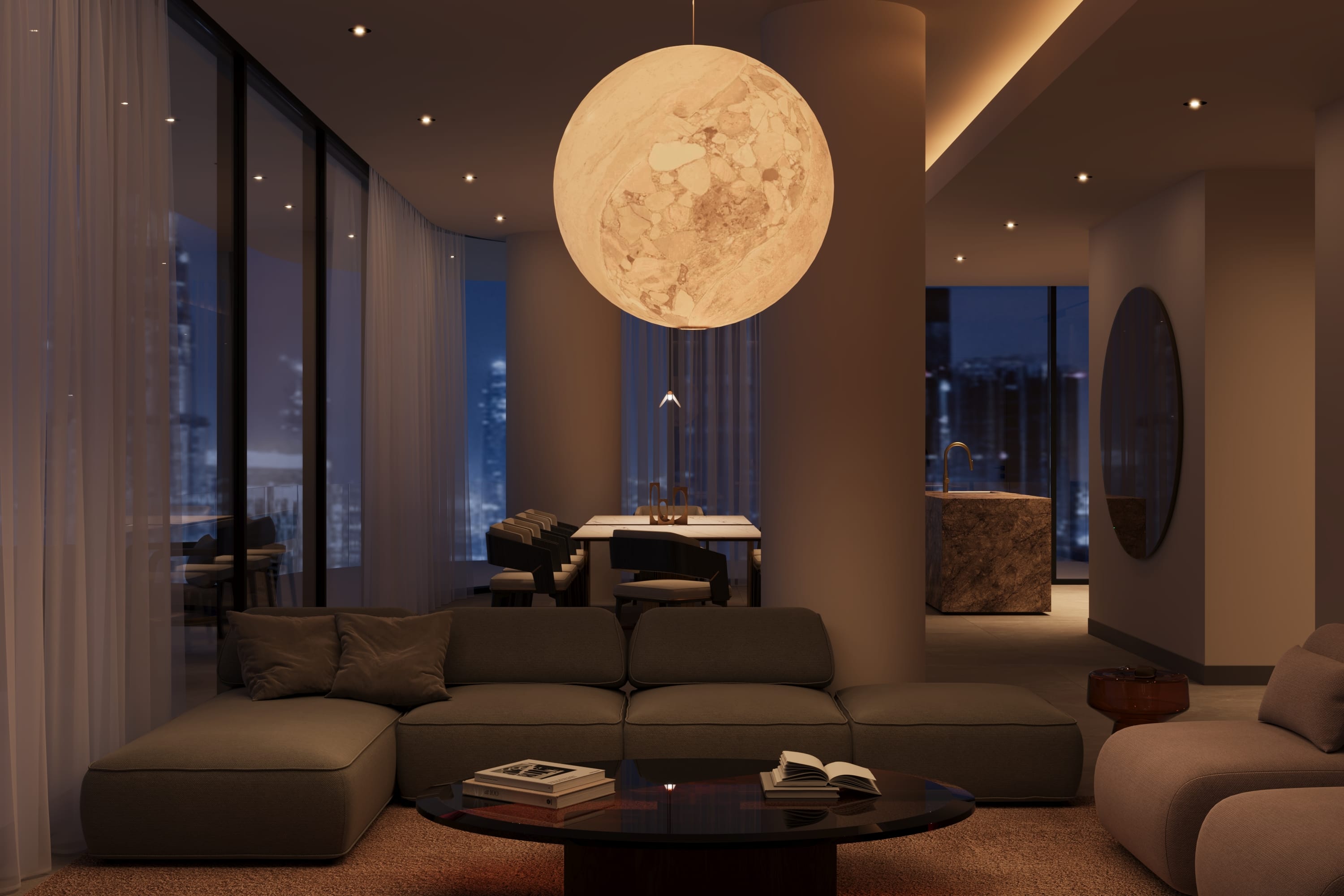 Inaura evening living area